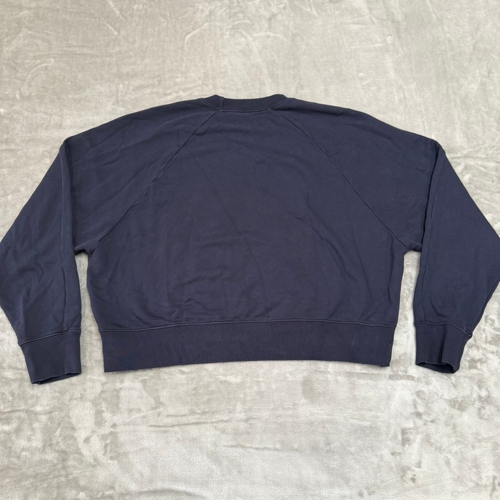 American Giant French Terry Crew Sweatshirt Womens Large Blue $80 USA New NWOT - Picture 4 of 6